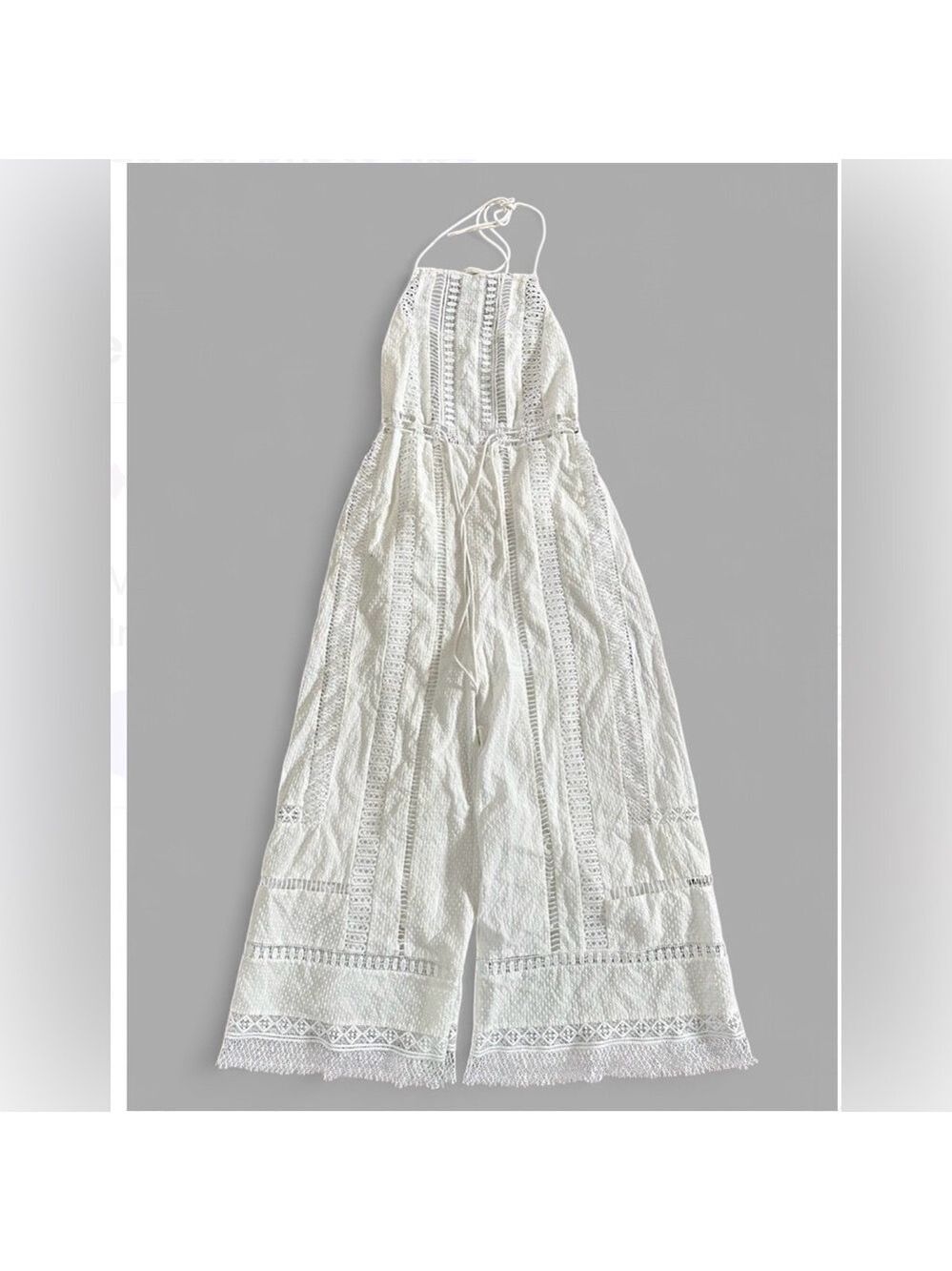 Free People Sydney Sky Jumpsuit White Size S EUC - Picture 11 of 11